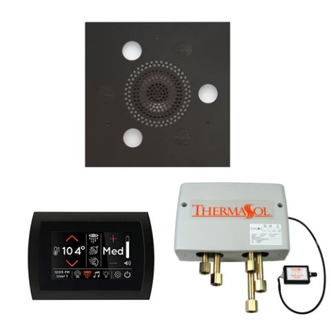 ThermaSol Wellness Shower Package - Serenity Advanced Rainhead (Square) + SignaTouch Control (Recessed, Black Trim) + Digital Shower Valve WSPSS-MB Matte Black