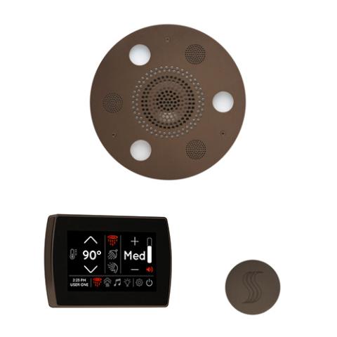 ThermaSol Wellness Steam Package - Serenity Advanced Rainhead (Round) + SignaTouch Control (Wall Mount) + Steam Head Kit (Round) WSTPSR-ORB Oil Rubbed Bronze