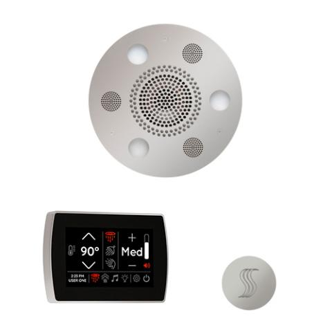 ThermaSol Wellness Steam Package - Serenity Advanced Rainhead (Round) + SignaTouch Control (Wall Mount) + Steam Head Kit (Round) WSTPSR-PC Polished Chrome