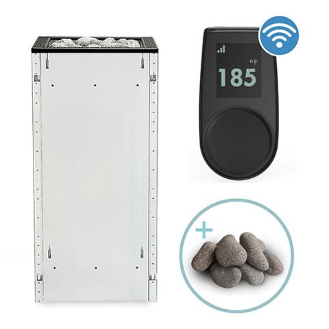 HUUM CORE Sauna Heater Package Unfinished Black with UKU Wifi Black