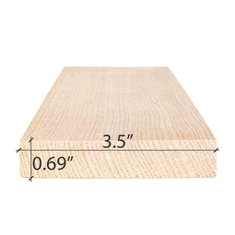 PROSAUNAS Sauna Wood 1x4 S4SEE Hemlock