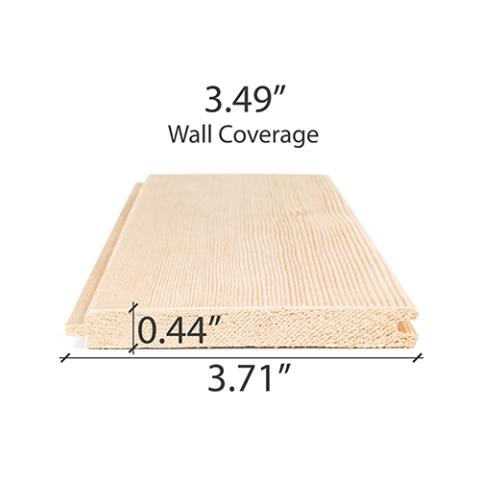 PROSAUNAS Sauna Wood 1/2x4 TG Hemlock