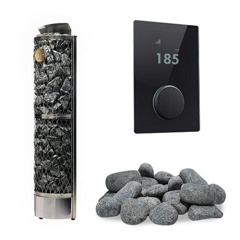 IKI Wall Package with Glass Control and Round Stones