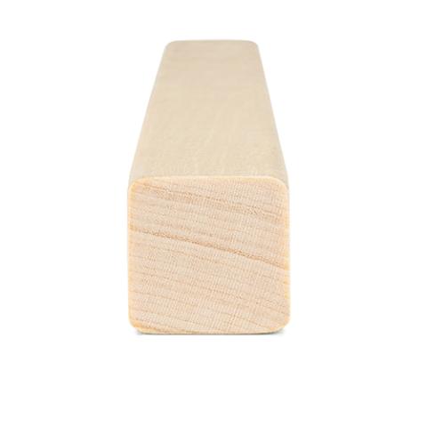 PROSAUNAS Sauna Wood, Aspen, 1x1 (21mm x 21mm), Smooth 4 Sides with Eased Edges, SHP