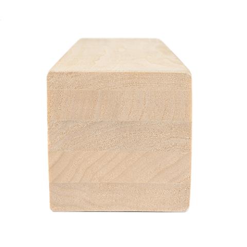 PROSAUNAS Sauna Wood, Aspen, 3x3 (68mm x 68mm), Bench Material, Smooth 4 Sides Eased Edges, SHP Profile