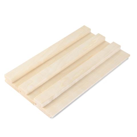 PROSAUNAS Sauna Wood, Aspen 2x3 (27mm x 64mm), Wall Cladding, Tongue & Groove Large-Gap Profile
