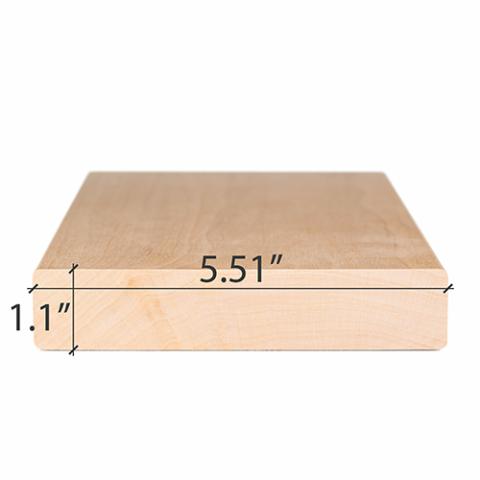 PROSAUNAS Alder Sauna Wood, 2x6 (28mm x 140mm) Bench Material, Smooth 4 Sides Eased Edges, SHP Profile