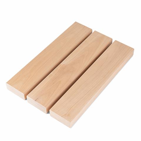 PROSAUNAS Alder Sauna Wood,  2x3 (28mm x 65mm) Bench Material, Smooth 4 Sides Eased Edges, SHP Profile
