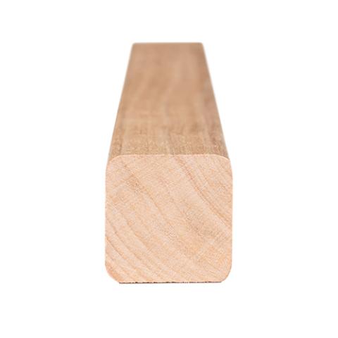 PROSAUNAS Alder Sauna Wood, 1x1 (21mm x 21mm) Smooth 4 Sides Eased Edges, Moulding, SHP Profile