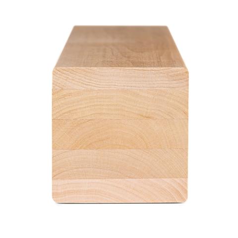 PROSAUNAS Alder Sauna Wood, 3x3 (68mm x 68mm) Bench Material, Smooth 4 Sides Eased Edges, SHP Profile