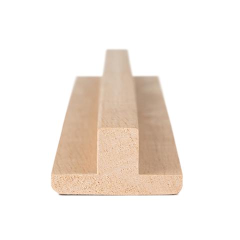 PROSAUNAS Alder Sauna Wood, 1x2 (17mm x 32mm) T-Moulding