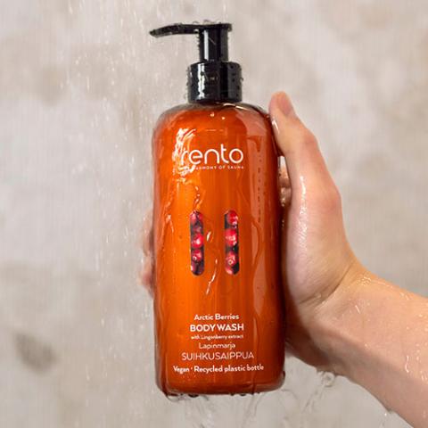 Rento Sauna Body Wash, Arctic Berries, 400mL