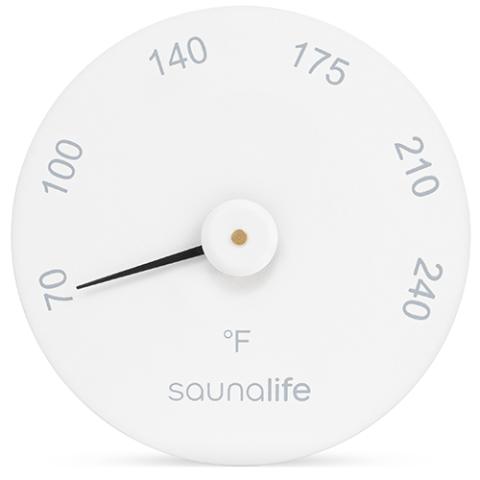 SaunaLife Designer Thermometer in White