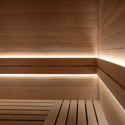 PROSAUNAS Dimmable White LED Light Strip Kit for Saunas