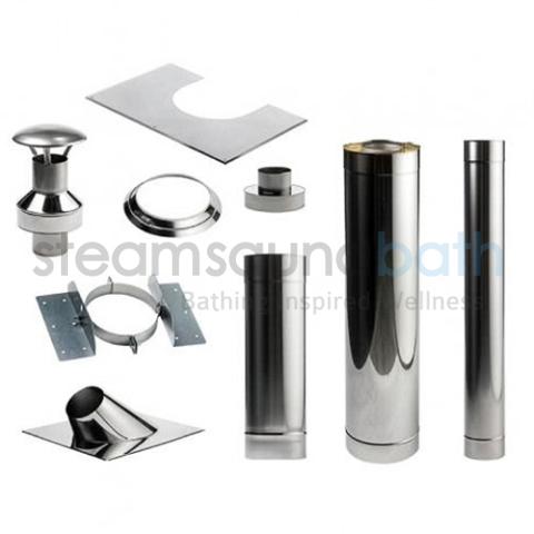 HUUM Through-Ceiling Chimney Kit