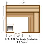 Finlandia FPC-810 Pre-Cut Sauna Kit