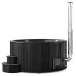 SaunaLife S6B Hot Tub Wood-Fired, Black