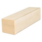 PROSAUNAS Sauna Wood, Aspen, 3x3 (68mm x 68mm), Bench Material, Smooth 4 Sides Eased Edges, SHP Profile