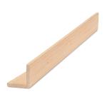 PROSAUNAS Alder Sauna Wood, 2x2 (28mm x 28mm) Outside Corner Trim, Angle Moulding, VA Profile
