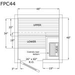 Finlandia FPC44 Precut Sauna Package