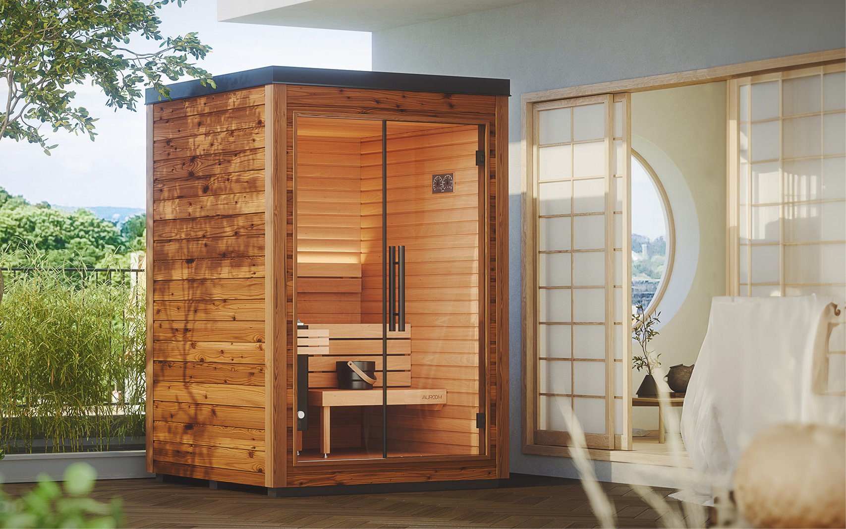Auroom MiraS outdoor sauna